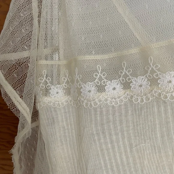 Free People Ivory Lace Blouse - Picture 4 of 5